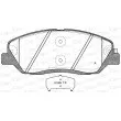 Jeu de 4 plaquettes de frein avant OPEN PARTS BPA1226.02 - Visuel 1