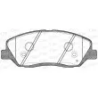 Jeu de 4 plaquettes de frein avant OPEN PARTS BPA1226.02 - Visuel 2