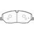 Jeu de 4 plaquettes de frein avant OPEN PARTS BPA1226.32 - Visuel 2