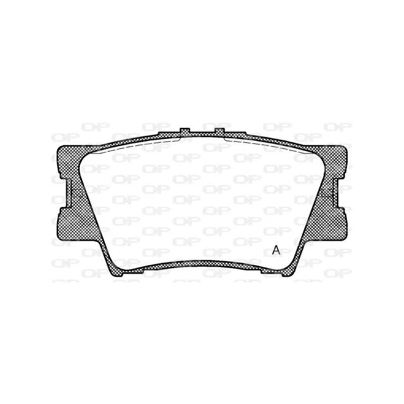 Jeu de 4 plaquettes de frein arrière OPEN PARTS BPA1231.00