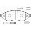 Jeu de 4 plaquettes de frein avant OPEN PARTS BPA1237.01 - Visuel 1