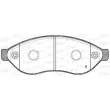 Jeu de 4 plaquettes de frein avant OPEN PARTS BPA1237.01 - Visuel 2