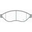 Jeu de 4 plaquettes de frein avant OPEN PARTS BPA1237.11 - Visuel 2