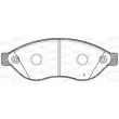 Jeu de 4 plaquettes de frein avant OPEN PARTS BPA1237.12 - Visuel 2