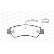 Jeu de 4 plaquettes de frein arrière OPEN PARTS BPA1238.02 - Visuel 1