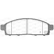 Jeu de 4 plaquettes de frein avant OPEN PARTS BPA1242.01 - Visuel 1