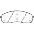 Jeu de 4 plaquettes de frein avant OPEN PARTS BPA1244.02 - Visuel 1