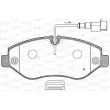 Jeu de 4 plaquettes de frein avant OPEN PARTS BPA1245.02 - Visuel 1