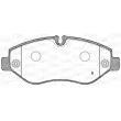 Jeu de 4 plaquettes de frein avant OPEN PARTS BPA1245.02 - Visuel 2