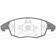 Jeu de 4 plaquettes de frein avant OPEN PARTS BPA1248.00 - Visuel 1