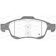 Jeu de 4 plaquettes de frein avant OPEN PARTS BPA1248.00 - Visuel 2