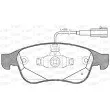 Jeu de 4 plaquettes de frein avant OPEN PARTS BPA1248.02 - Visuel 1