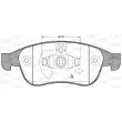 Jeu de 4 plaquettes de frein avant OPEN PARTS BPA1248.10 - Visuel 1