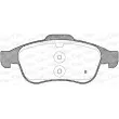 Jeu de 4 plaquettes de frein avant OPEN PARTS BPA1248.12 - Visuel 2