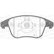 Jeu de 4 plaquettes de frein avant OPEN PARTS BPA1249.00 - Visuel 1
