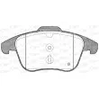 Jeu de 4 plaquettes de frein avant OPEN PARTS BPA1249.00 - Visuel 2