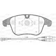 Jeu de 4 plaquettes de frein avant OPEN PARTS BPA1249.01 - Visuel 1