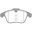 Jeu de 4 plaquettes de frein avant OPEN PARTS BPA1249.01 - Visuel 2