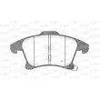 Jeu de 4 plaquettes de frein avant OPEN PARTS BPA1249.22 - Visuel 1