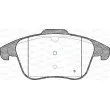 Jeu de 4 plaquettes de frein avant OPEN PARTS BPA1249.50 - Visuel 2