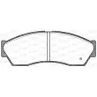 Jeu de 4 plaquettes de frein avant OPEN PARTS BPA1253.00 - Visuel 2