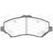 Jeu de 4 plaquettes de frein avant OPEN PARTS BPA1259.02 - Visuel 1