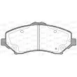 Jeu de 4 plaquettes de frein avant OPEN PARTS BPA1259.02 - Visuel 2