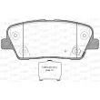 Jeu de 4 plaquettes de frein arrière OPEN PARTS BPA1274.02 - Visuel 1
