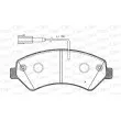 Jeu de 4 plaquettes de frein avant OPEN PARTS BPA1275.22 - Visuel 1