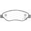 Jeu de 4 plaquettes de frein avant OPEN PARTS BPA1276.01 - Visuel 1