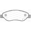 Jeu de 4 plaquettes de frein avant OPEN PARTS BPA1276.01 - Visuel 2