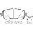 Jeu de 4 plaquettes de frein avant OPEN PARTS BPA1281.02 - Visuel 1