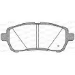 Jeu de 4 plaquettes de frein avant OPEN PARTS BPA1281.02 - Visuel 2