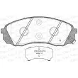 Jeu de 4 plaquettes de frein avant OPEN PARTS BPA1291.02 - Visuel 1