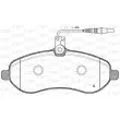 Jeu de 4 plaquettes de frein avant OPEN PARTS BPA1292.01 - Visuel 1