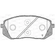 Jeu de 4 plaquettes de frein avant OPEN PARTS BPA1302.02 - Visuel 2