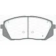 Jeu de 4 plaquettes de frein avant OPEN PARTS BPA1302.52 - Visuel 2