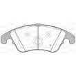 Jeu de 4 plaquettes de frein avant OPEN PARTS BPA1304.00 - Visuel 2