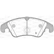 Jeu de 4 plaquettes de frein avant OPEN PARTS BPA1304.10 - Visuel 2