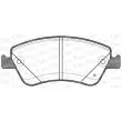 Jeu de 4 plaquettes de frein avant OPEN PARTS BPA1310.02 - Visuel 2
