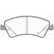 Jeu de 4 plaquettes de frein avant OPEN PARTS BPA1341.02 - Visuel 2