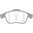 Jeu de 4 plaquettes de frein avant OPEN PARTS BPA1350.00 - Visuel 2