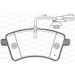 Jeu de 4 plaquettes de frein avant OPEN PARTS BPA1351.01 - Visuel 1