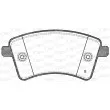 Jeu de 4 plaquettes de frein avant OPEN PARTS BPA1351.01 - Visuel 2