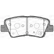 Jeu de 4 plaquettes de frein arrière OPEN PARTS BPA1362.52 - Visuel 1