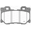 Jeu de 4 plaquettes de frein arrière OPEN PARTS BPA1365.01 - Visuel 2