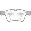 Jeu de 4 plaquettes de frein avant OPEN PARTS BPA1370.00 - Visuel 1