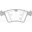 Jeu de 4 plaquettes de frein avant OPEN PARTS BPA1370.00 - Visuel 2