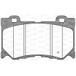Jeu de 4 plaquettes de frein avant OPEN PARTS BPA1372.01 - Visuel 2