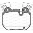 Jeu de 4 plaquettes de frein arrière OPEN PARTS BPA1373.00 - Visuel 2